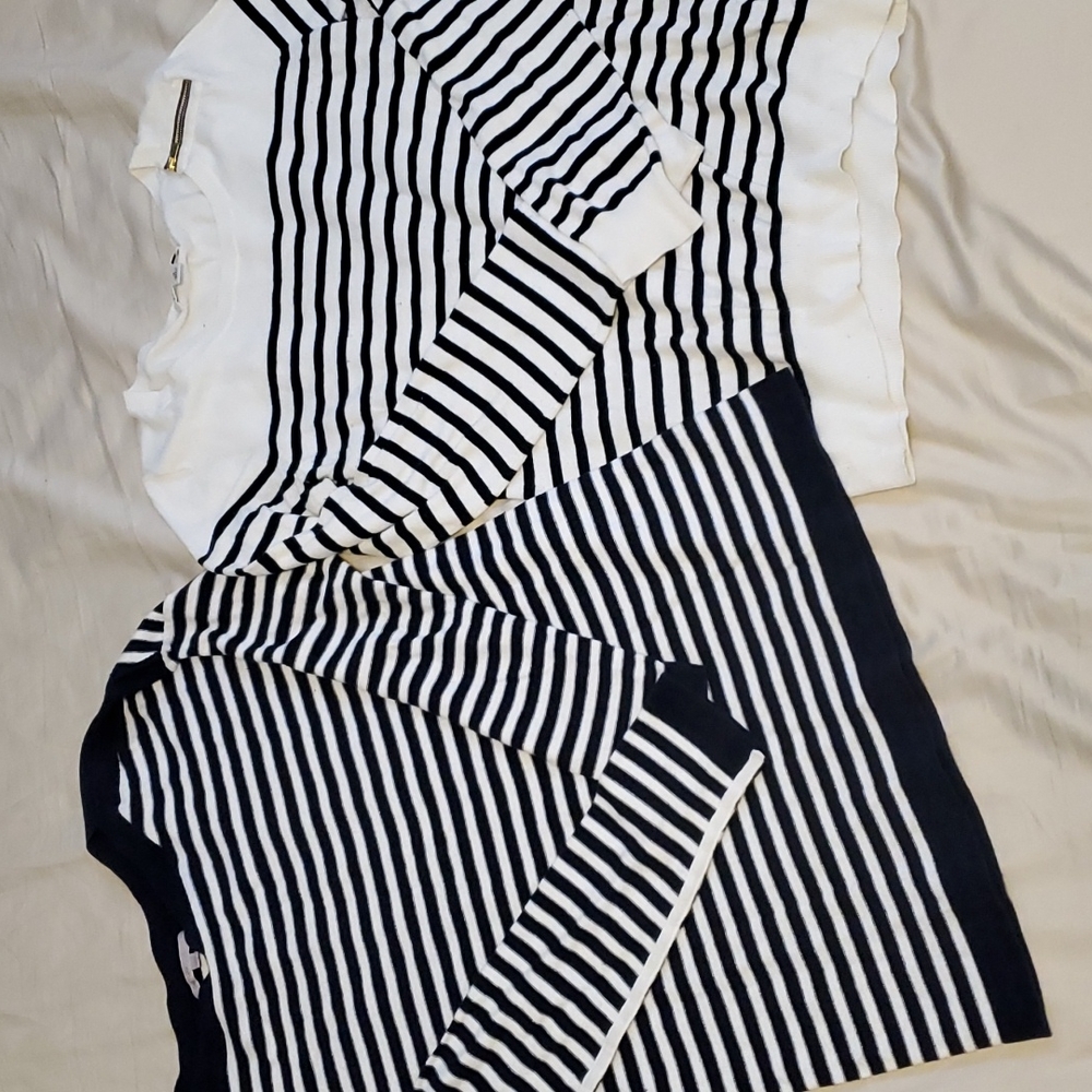 2 Striped Sweaters, Womens M, GAP and Banana Republic.
